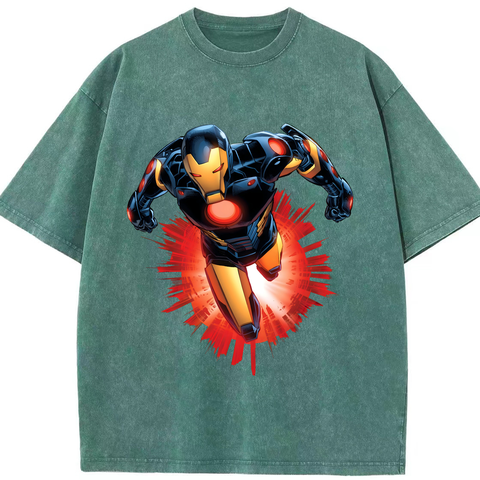 （画像用） アベンジャーズ The Avengers 綿100% ヴィンテージ風 半袖Tシャツ（フロントプリント）